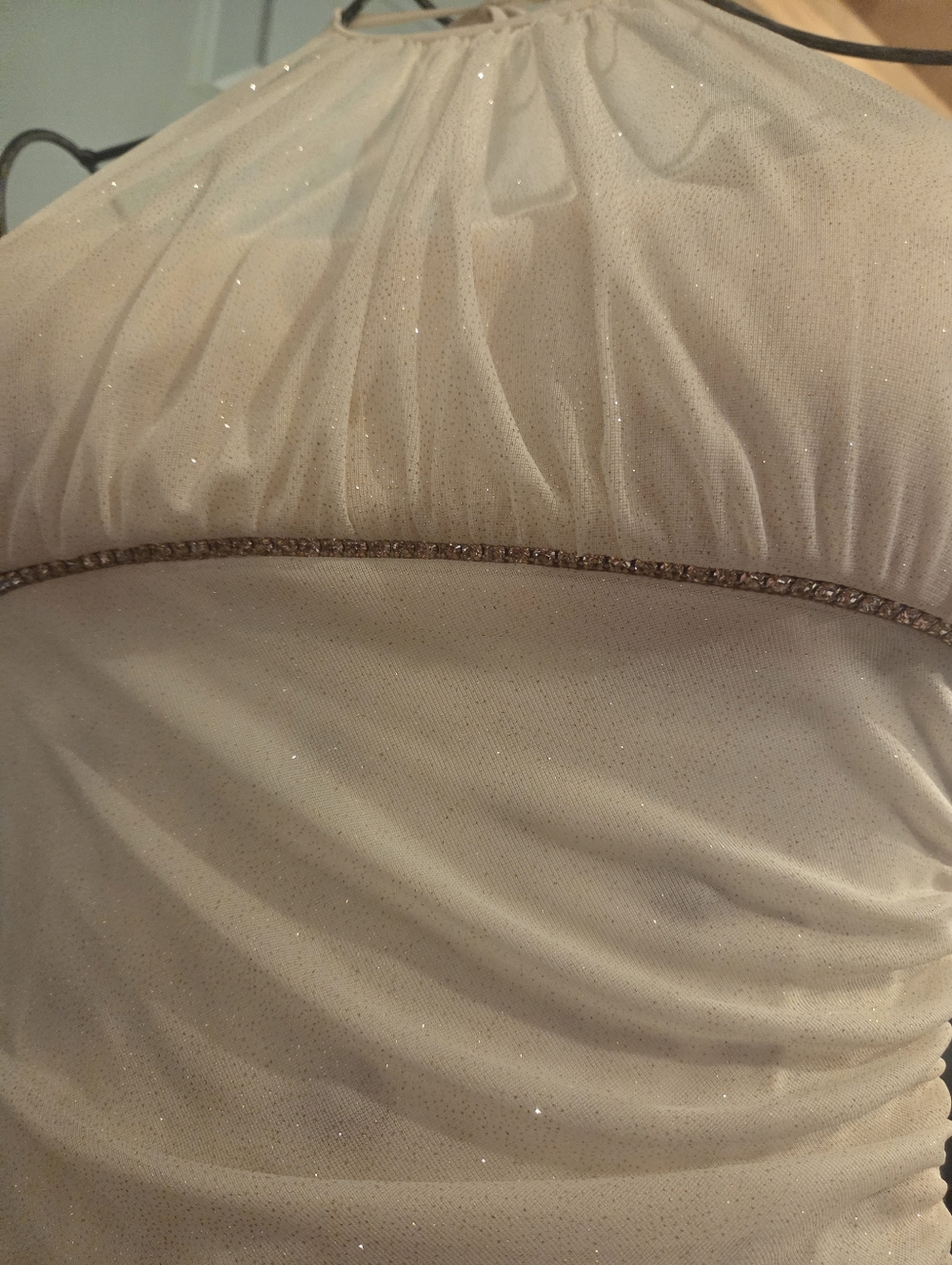 Chiffon Off-white Formal - Picture 3 of 10
